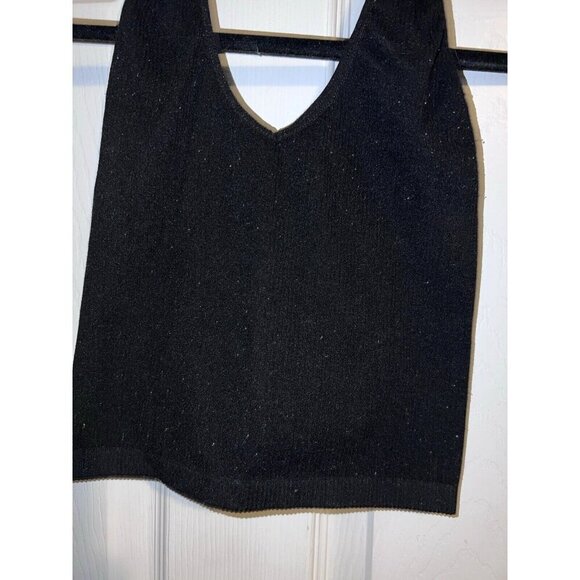 Out From Under Top Womens Medium Black Crop Halter Urban Outfitters Stretch - Picture 6 of 9
